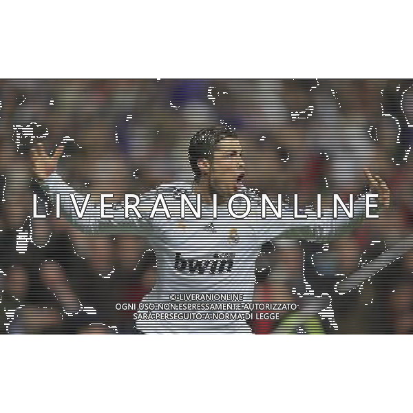 MADRID (10/03/2010).- Champions League Match Real Madrid vs Lyon. Cristiano Ronaldo goal. Photo: Cesar Cebolla / ALFAQUI - Ag. Aldo Liverani sas ITALY ONLY REAL MADRID vs OLYMPIQUE LYON - OTTAVI DI RITORNO CHAMPIONS LEAGUE