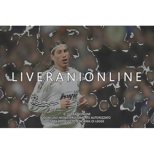 MADRID (10/03/2010).- Champions League match Real Madrid vs Olympique Lyon. Sergio Ramos. Photo: Cesar Cebolla / ALFAQUI - Ag. Aldo Liverani sas ITALY ONLY REAL MADRID vs OLYMPIQUE LYON - OTTAVI DI RITORNO CHAMPIONS LEAGUE