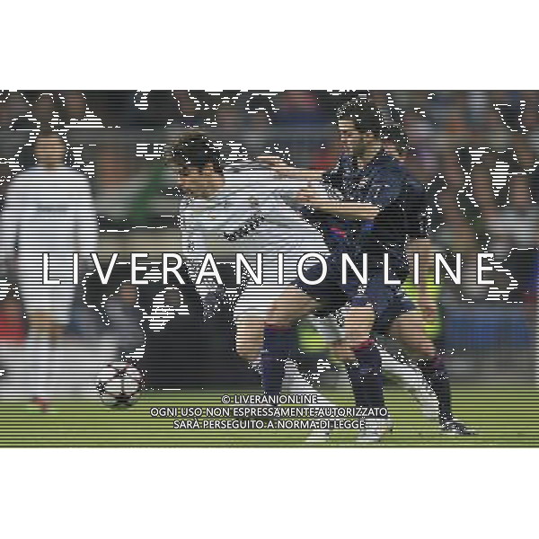 MADRID (10/03/2010).- Champions League match Real Madrid vs Olympique Lyon. Kaka and Miralem Pjanic. Photo: Cesar Cebolla / ALFAQUI - Ag. Aldo Liverani sas ITALY ONLY REAL MADRID vs OLYMPIQUE LYON - OTTAVI DI RITORNO CHAMPIONS LEAGUE