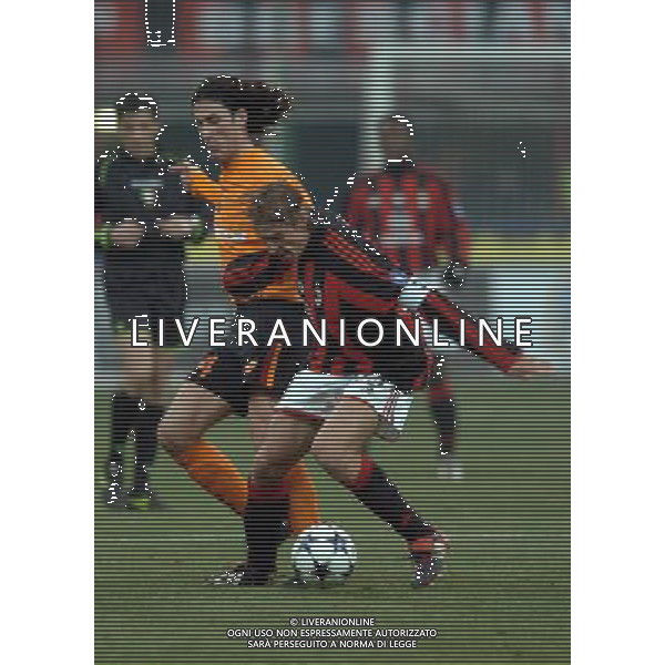 Milano 14/01/2004 coppa italia TIM CUP 2003/04 milan-roma 2:1 nella foto ambrosini e del vecchio ph marco luzzani/ag aldo liverani s.a.s.