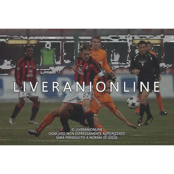 Milano 14/01/2004 coppa italia TIM CUP 2003/04 milan-roma 2:1 nella foto ambrosini e tommasi ph marco luzzani/ag aldo liverani s.a.s.