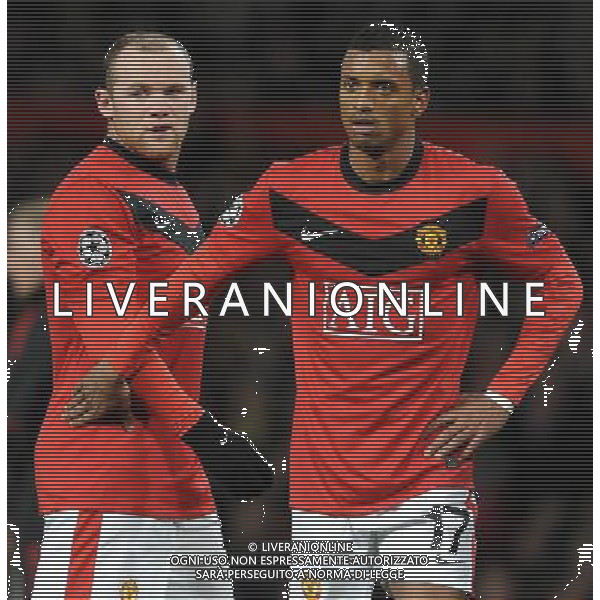 Champions League 2009/2010 Ottavi di Finale Ritorno Manchester - 10.03.2010 Manchester United-Milan Nella Foto:ROONEY WAYNE-NANI /Ph.Vitez-Ag. Aldo Liverani