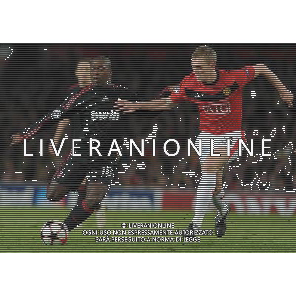 Champions League 2009/2010 Ottavi di Finale Ritorno Manchester - 10.03.2010 Manchester United-Milan Nella Foto:SEEDORF CLARENCE-FLETCHER DARREN /Ph.Vitez-Ag. Aldo Liverani