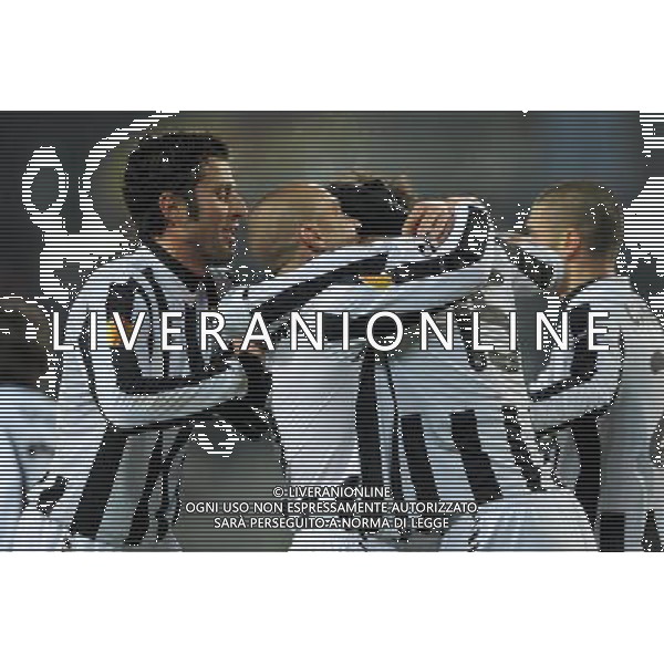 11-03-2009 Torino Sport-Calcio Juventus Fulham Europa League 2009/2010 Nella foto: l\'Esultanza dopo il gol di Jonathan Zebina ©falzone/ALDO LIVERANI 