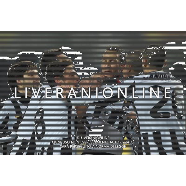 11-03-2009 Torino Sport-Calcio Juventus Fulham Europa League 2009/2010 Nella foto: l\'Esultanza dopo il gol di Jonathan Zebina ©falzone/ALDO LIVERANI 