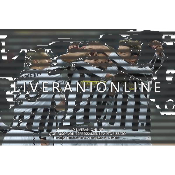11-03-2009 Torino Sport-Calcio Juventus Fulham Europa League 2009/2010 Nella foto: l\'Esultanza dopo il gol di Jonathan Zebina ©falzone/ALDO LIVERANI 