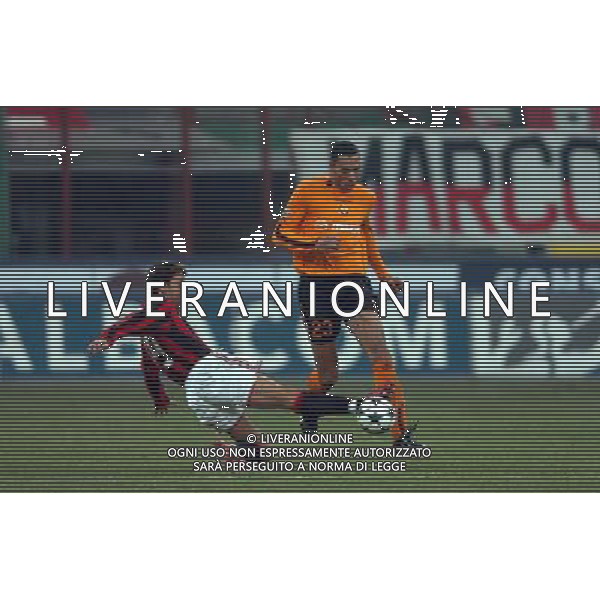 Milano 14/01/2004 coppa italia TIM CUP 2003/04 milan-roma 2:1 nella foto carew costacurta ph marco luzzani/ag aldo liverani s.a.s.