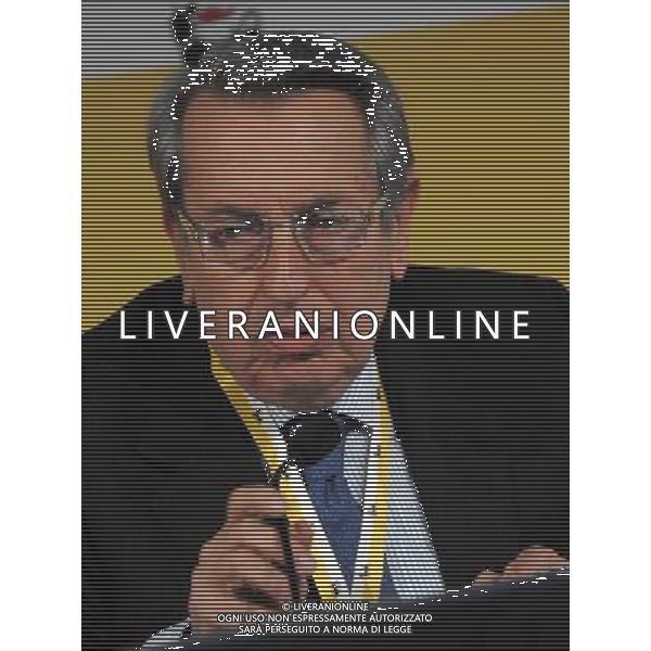 SAN DONATO MILANESE (MI) 12/3/2010 ENI PRESENTAZIONE ALLA STAMPA DEL PIANO STRATEGICO 2010-2013 NELLA FOTO ROBERTO POLI ( PRESIDENTE ENI) FOTO ROMANO/AG ALDO LIVERANI