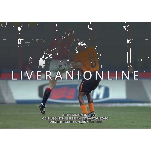 Milano 14/01/2004 coppa italia TIM CUP 2003/04 milan-roma 2:1 nella foto lima e simic ph marco luzzani/ag aldo liverani s.a.s.