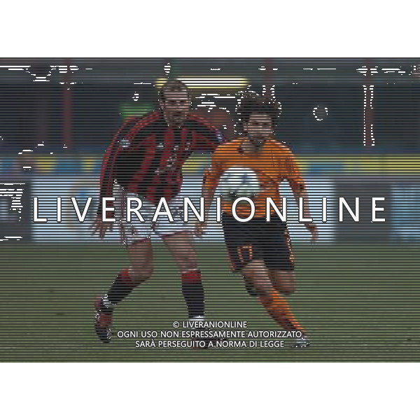 Milano 14/01/2004 coppa italia TIM CUP 2003/04 milan-roma 2:1 nella foto pancaro e tommasi ph marco luzzani/ag aldo liverani s.a.s.
