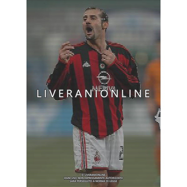 Milano 14/01/2004 coppa italia TIM CUP 2003/04 milan-roma 2:1 nella foto pancaro giuseppe ph marco luzzani/ag aldo liverani s.a.s.