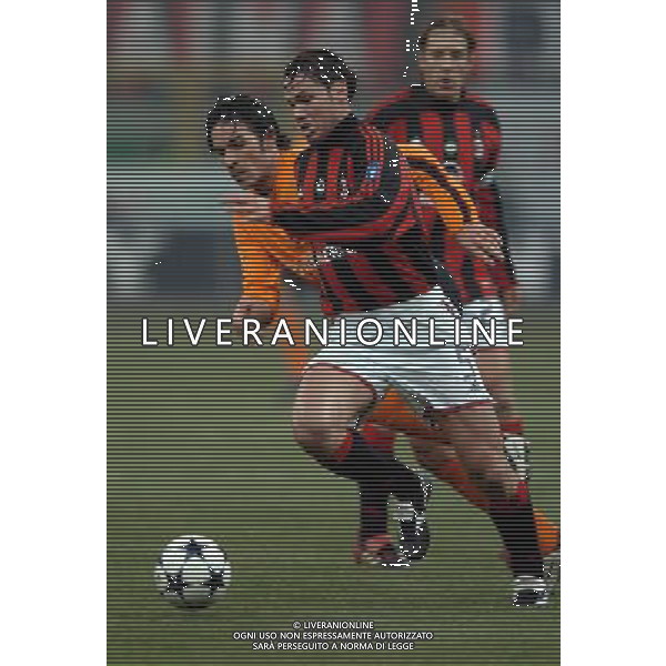 Milano 14/01/2004 coppa italia TIM CUP 2003/04 milan-roma 2:1 nella foto redondo e d agostino ph marco luzzani/ag aldo liverani s.a.s.