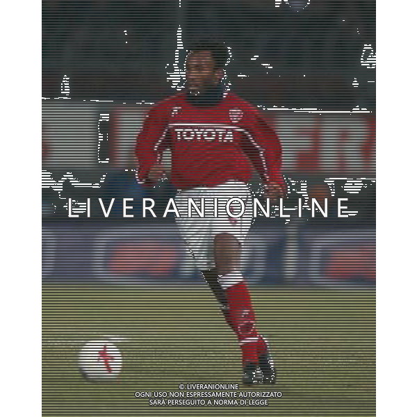PERUGIA 15/01/2004 COPPA ITALIA TIM 2003-2004 QUARTI DI ANDATA PERUGIA - JUVENTUS NELLA FOTO:CHRISTIAN MANFREDINI IN AZIONE* FOTO 1905/ROBERTO SETTONCE/ALDO LIVERANI S.A.S.