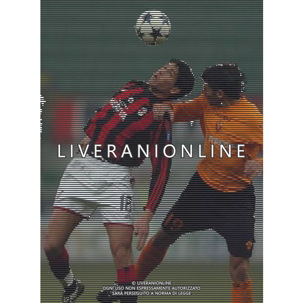 Milano 14/01/2004 coppa italia TIM CUP 2003/04 milan-roma 2:1 nella foto borriello e samuel ph marco luzzani/ag aldo liverani s.a.s.