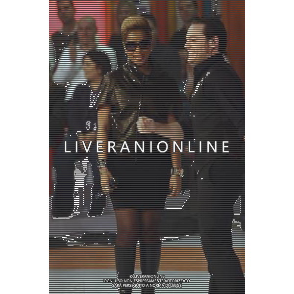 TRASMISSIONE TV: \' QUELLI CHE IL CALCIO\' nella foto: Mary J. BLIGE - Tiziano FERRO © Antonio Sorano - Ag. Aldo Liverani sas