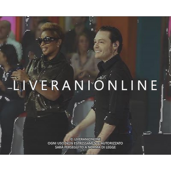 TRASMISSIONE TV: \' QUELLI CHE IL CALCIO\' nella foto: Mary J. BLIGE - Tiziano FERRO © Antonio Sorano - Ag. Aldo Liverani sas