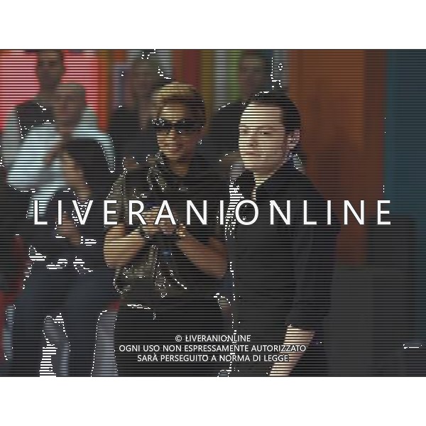 TRASMISSIONE TV: \' QUELLI CHE IL CALCIO\' nella foto: Mary J. BLIGE - Tiziano FERRO © Antonio Sorano - Ag. Aldo Liverani sas