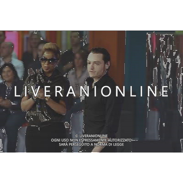 TRASMISSIONE TV: \' QUELLI CHE IL CALCIO\' nella foto: Mary J. BLIGE - Tiziano FERRO © Antonio Sorano - Ag. Aldo Liverani sas