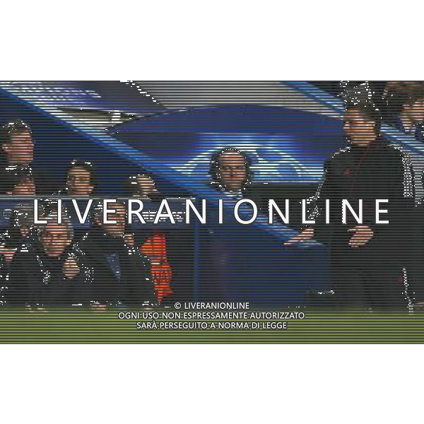 CHELSEA - INTER OTTAVI DI RITORNO DI CHAMPIONS LEAGUE LONDRA 16/02/2010 Inter Milan Manager, Jose Mourinho and Giuseppe Baresi, Chelsea v Inter Milan, UEFA Champions League, Stamford Bridge Picture by Marc Atkins © IPS/Agenzia Aldo Liverani Sas - ITALY ONLY -