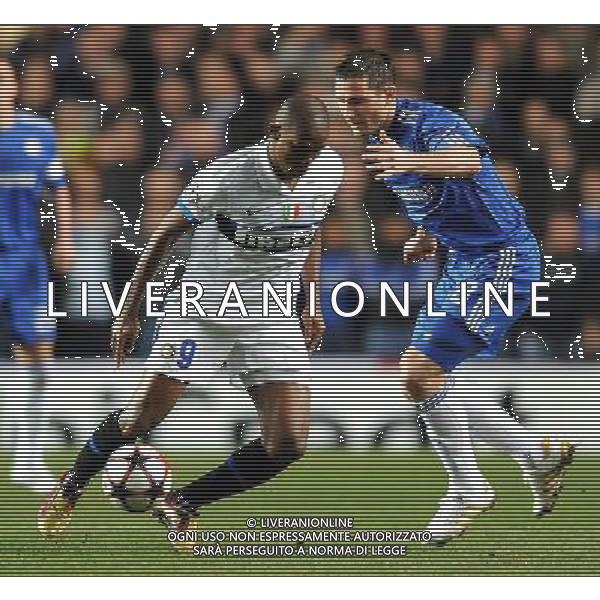 Champions League 2009/2010 Ottavi di Finale Ritorno Londra - 16.03.2010 Chelsea-Inter Nella Foto: SAMUEL ETO\'O-LAMPARD /Ph.Vitez-Ag. Aldo Liverani