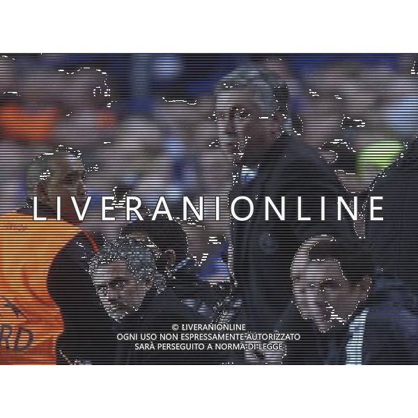 CHELSEA - INTER OTTAVI DI RITORNO DI CHAMPIONS LEAGUE LONDRA 16/03/2010 Jose Mourinho Manager of Inter and Carlo Ancelotti , Manager of Chelsea, Chelsea v Inter Milan, UEFA Champions League, Stamford Bridge Picture by Marc Atkins © IPS/Agenzia Aldo Liverani Sas - ITALY ONLY -