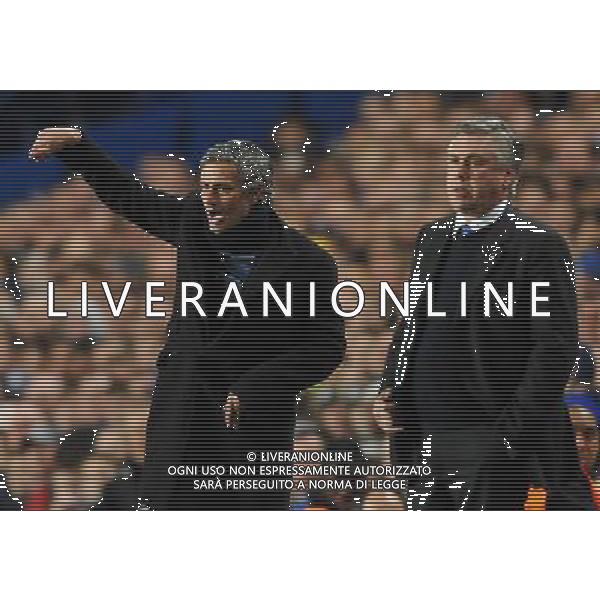 Champions League 2009/2010 Ottavi di Finale Ritorno Londra - 16.03.2010 Chelsea-Inter Nella Foto:JOSE\' MOURINHO-ANCELOTTI CARLO /Ph.Vitez-Ag. Aldo Liverani