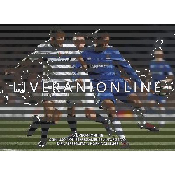 Champions League 2009/2010 Ottavi di Finale Ritorno Londra - 16.03.2010 Chelsea-Inter Nella Foto:DROGBA DIDIER-SAMUEL WALTER /Ph.Vitez-Ag. Aldo Liverani