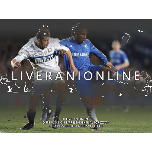 Champions League 2009/2010 Ottavi di Finale Ritorno Londra - 16.03.2010 Chelsea-Inter Nella Foto:DROGBA DIDIER-SAMUEL WALTER /Ph.Vitez-Ag. Aldo Liverani