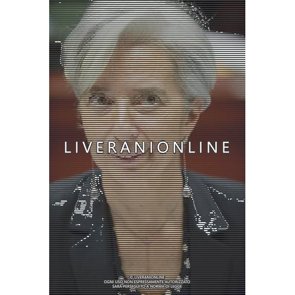 French Minister for Economy Christine Lagarde at the start an European finance ministers meeting at the European council headquarters in Brussels, Belgium on 2010-03-16 © by Wiktor Dabkowski /Agenzia Aldo Liverani Sas - ITALY ONLY - BRUXELLES: CONSIGLIO DEI MINISTRI EUROPEI