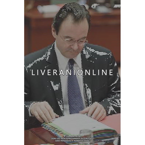 Greek finance Minister George Papakonstantinou at the start an European finance ministers meeting at the European council headquarters in Brussels, Belgium on 2010-03-16 © by Wiktor Dabkowski /Agenzia Aldo Liverani Sas - ITALY ONLY - BRUXELLES: CONSIGLIO DEI MINISTRI EUROPEI