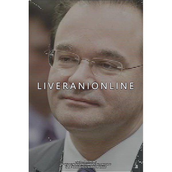Greek finance Minister George Papakonstantinou at the start an European finance ministers meeting at the European council headquarters in Brussels, Belgium on 2010-03-16 © by Wiktor Dabkowski /Agenzia Aldo Liverani Sas - ITALY ONLY - BRUXELLES: CONSIGLIO DEI MINISTRI EUROPEI