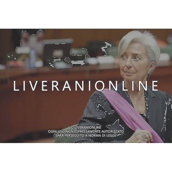 French Minister for Economy Christine Lagarde at the start an European finance ministers meeting at the European council headquarters in Brussels, Belgium on 2010-03-16 © by Wiktor Dabkowski /Agenzia Aldo Liverani Sas - ITALY ONLY - BRUXELLES: CONSIGLIO DEI MINISTRI EUROPEI