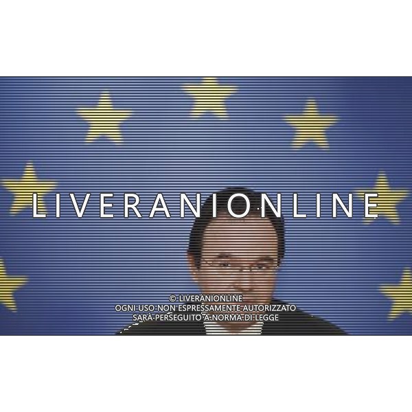 Giorgos Papakonstantinou addresses the media at the EU finance ministers meeting in Brussels, Belgium on 2010-03-16 Finance ministers of the 27 EU nations review Greek austerity measures and other financial regulations reform to ease the financial crisis. © by Wiktor Dabkowski /Agenzia Aldo Liverani Sas - ITALY ONLY - BRUXELLES: CONSIGLIO DEI MINISTRI EUROPEI