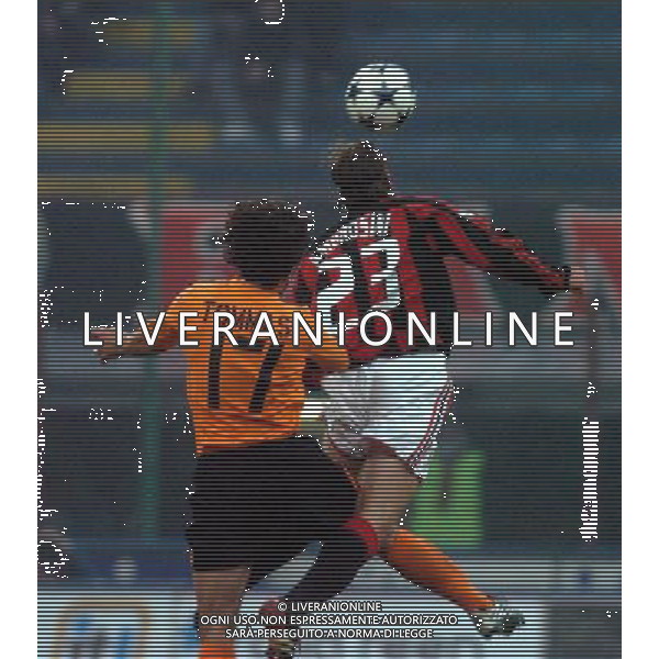MILANO 14/01/04 COPPA ITALIA TIM 2003/04 MILAN-LAZIO nella foto tommasi damiano con ambrosini massimo* ph gigi arcaini/ag.aldo liverani