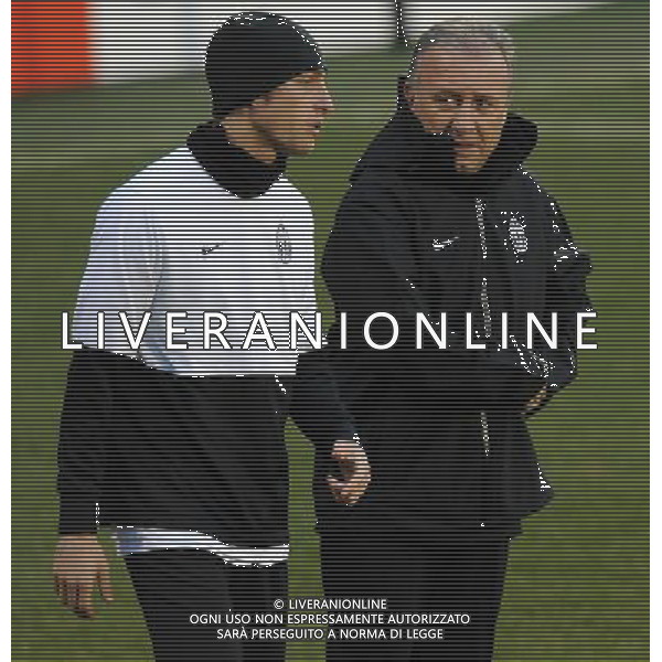 UEFA Europa League 2009/2010 Ottavi di Finale Ritorno Fulham-Juventus Londra - 17.03.2010 Conferenza Stampa e Allenamento Juventus Nella Foto:ALBERTO ZACCHERONI-MARCHISIO CLAUDIO /Ph.Vitez-Ag. Aldo Liverani