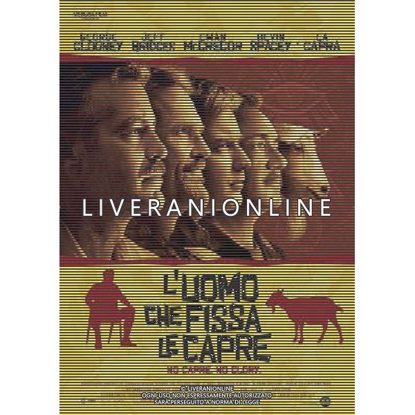 FILM\'L\'uomo che fissa le capre\' NELLA FOTO Locandina AG ALDO LIVERANI