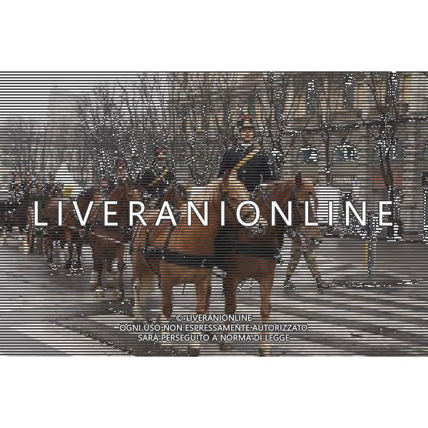 VEDUTEVEDUTE DELLA CITTA\' DI MILANO nella foto: esercito a cavallo in Piazza Cairoli © ANTONIO SORANO - AG. ALDO LIVERANI SAS