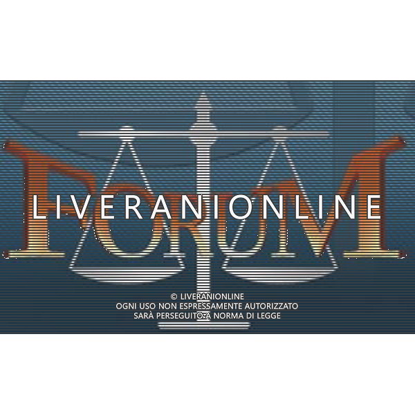 TRASMISSIONE TELEVISIVA\'FORUM\' NELLA FOTO LOGO AG ALDO LIVERANI