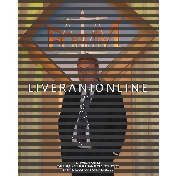 TRASMISSIONE TELEVISIVA\'FORUM\' NELLA FOTO Fabrizio Bracconeri AG ALDO LIVERANI