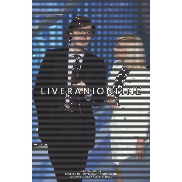 TRASMISSIONE TELEVISIVA\'WEEKEND CON RAFFAELLA\' NELLA FOTO RAFFAELLA CARRA-VITTORIO SGARBI AG ALDO LIVERANI
