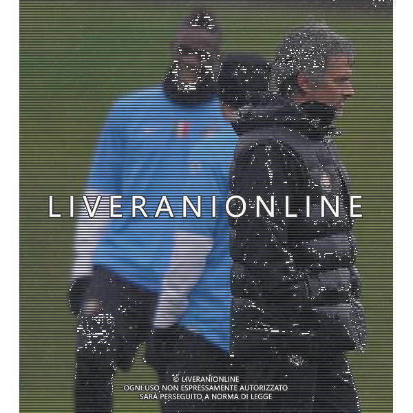 Champions League 2009/2010 Quarti di Finale Andata Milano - 30.03.2010 Allenamento e Conferenza Stampa Nella Foto:MOURINHO JOSE\'-BALOTELI MARIO /Ph.Vitez-Ag. Aldo Liverani