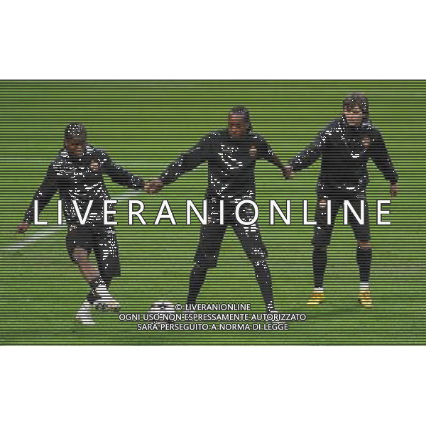 Champions League 2009/2010 Quarti di Finale Andata Milano - 30.03.2010 Allenamento e Conferenza Stampa Nella Foto:ODIAH CHIDI-OLISEH SEKOU /Ph.Vitez-Ag. Aldo Liverani