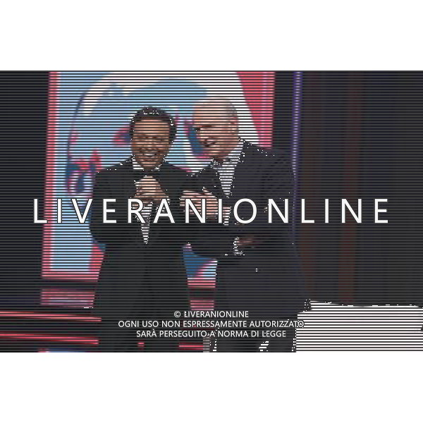 TRASMISSIONE TV: \' CHIAMBRETTI NIGHT\' nella foto: Giovanni TRAPATTONI - Piero CHIAMBRETTI foto Antonio Sorano - Ag. Aldo Liverani sas