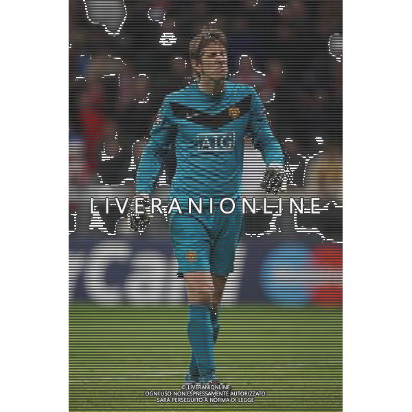 CHAMPIONS LEAUGUE BAYERN MONACO MANCHESTER UNITED QUARTI DI FINALE CALCIO Fussball, 30.03.2010, International, UEFA Champions League, Saison 2009/2010, 1/4-Finale, Hinspiel FC Bayern MŸnchen - Manchester United, 2 : 1 nella foto Edwin van der Sar ph.firo/AG ALDO LIVERANI SAS - only italy