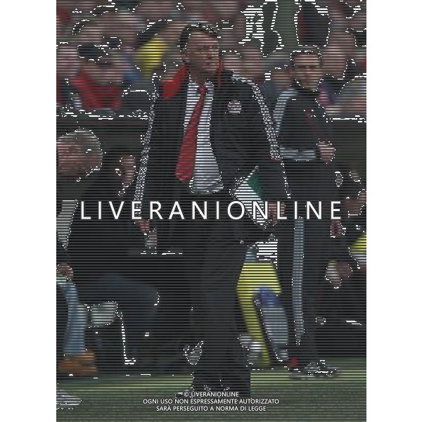 CHAMPIONS LEAUGUE BAYERN MONACO MANCHESTER UNITED QUARTI DI FINALE CALCIO Fussball, 30.03.2010, International, UEFA Champions League, Saison 2009/2010, 1/4-Finale, Hinspiel FC Bayern MŸnchen - Manchester United, 2 : 1 nella foto Louis van Gaal ph.firo/AG ALDO LIVERANI SAS - only italy