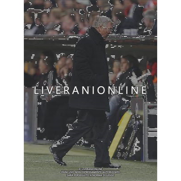 CHAMPIONS LEAUGUE BAYERN MONACO MANCHESTER UNITED QUARTI DI FINALE CALCIO Fussball, 30.03.2010, International, UEFA Champions League, Saison 2009/2010, 1/4-Finale, Hinspiel FC Bayern MŸnchen - Manchester United, 2 : 1 nella foto Sir Alex Ferguson ph.firo/AG ALDO LIVERANI SAS - only italy