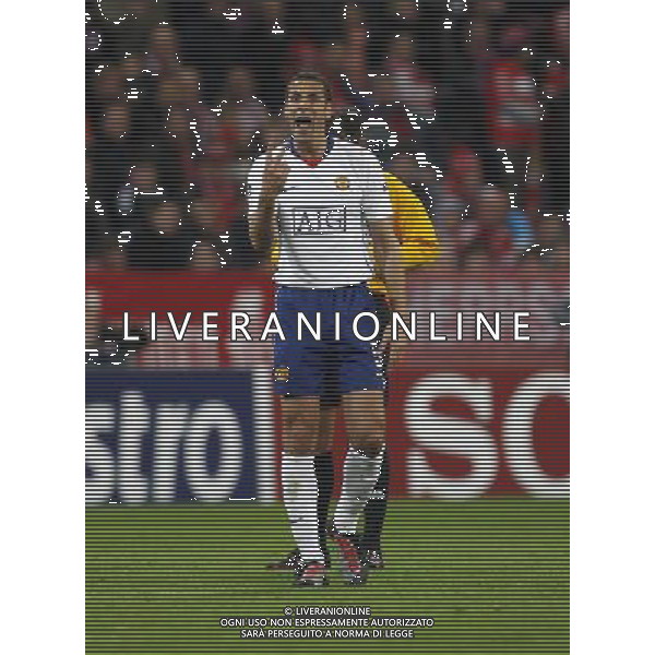 CHAMPIONS LEAUGUE BAYERN MONACO MANCHESTER UNITED QUARTI DI FINALE CALCIO Fussball, 30.03.2010, International, UEFA Champions League, Saison 2009/2010, 1/4-Finale, Hinspiel FC Bayern MŸnchen - Manchester United, 2 : 1 nella foto Rio Ferdinand ph.firo/AG ALDO LIVERANI SAS - only italy