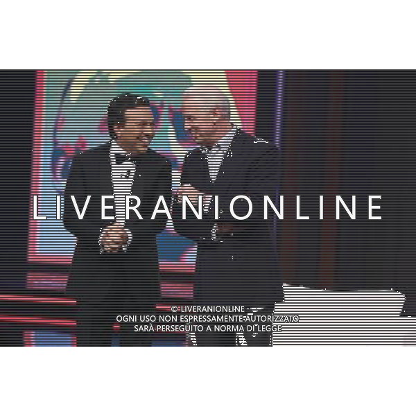 TRASMISSIONE TV: \' CHIAMBRETTI NIGHT\' nella foto: Giovanni TRAPATTONI - Piero CHIAMBRETTI © Antonio Sorano - Ag. Aldo Liverani sas