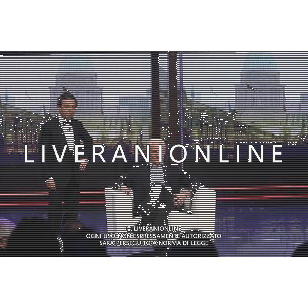 TRASMISSIONE TV: \' CHIAMBRETTI NIGHT\' nella foto: Giovanni TRAPATTONI - Piero CHIAMBRETTI © Antonio Sorano - Ag. Aldo Liverani sas