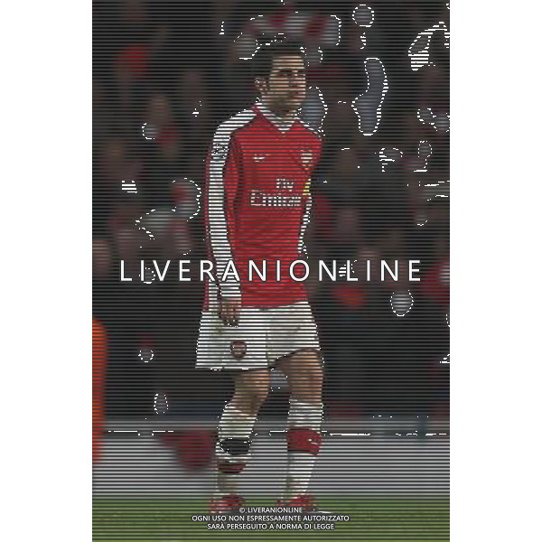 ARSENAL - BARCELLONA QUARTI DI FINALE ANDATA CHAMPIONS LEAGUE - INFORTUNATO - Cesc Fabregas reacts at the final whistle , Arsenal v Barcelona FC, UEFA Champions League, Emirates Stadium, London, Date 31032010 Picture by Marc Atkins.Mobile 07783 913 777 (IPS PHOTO AGENCY) /Agenzia Aldo Liverani Sas - ITALY ONLY -